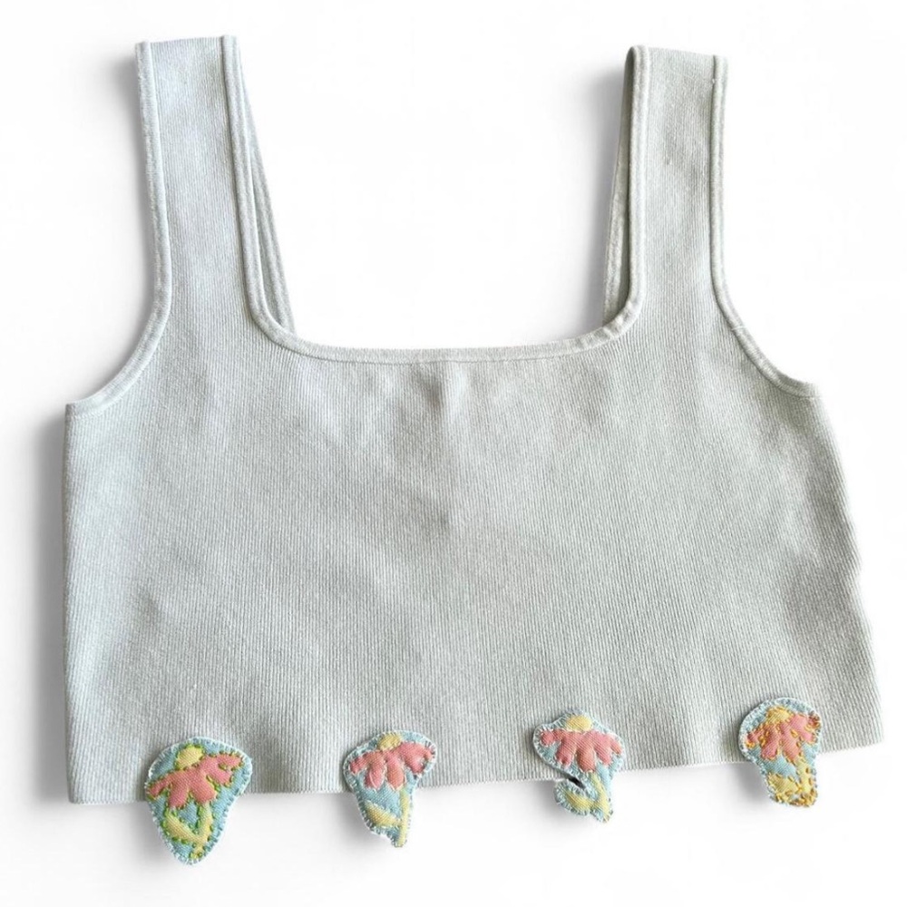 Whimsical Reworked H&M Ribbed Tank - Picture 5 of 5